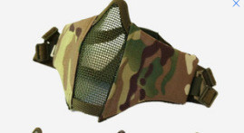 Airsoft sejas maska elpojoša zema oglekļa tērauda sieta aizsargājoša šaušanas peintbola maska CS Wargame taktiskā pusmaska