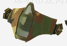 Airsoft sejas maska elpojoša zema oglekļa tērauda sieta aizsargājoša šaušanas peintbola maska CS Wargame taktiskā pusmaska