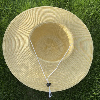 Καλοκαιρινό καπέλο για άντρες και γυναίκες Αγρότες Ψάθινο καπέλο αντηλιακό καπέλο με μεγάλο γείσο Ψάθινο καπέλο αντηλιακό μόδας