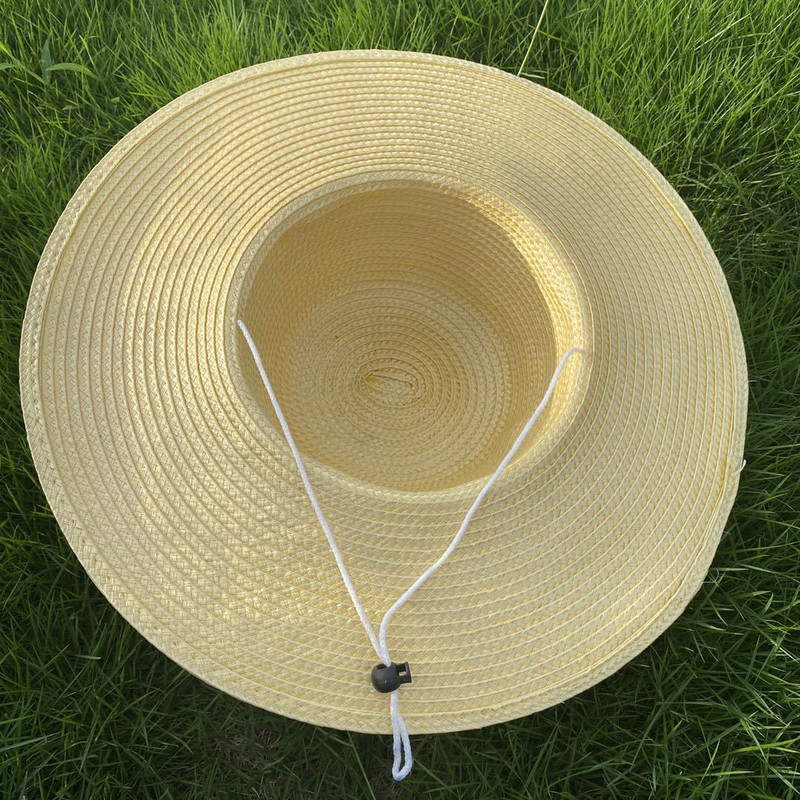 Vasaras saules cepure vīriešiem un sievietēm Lauksaimniekiem salmu cepure saulessargs cepure ar lielu malu salmu cepure sauļošanās mode