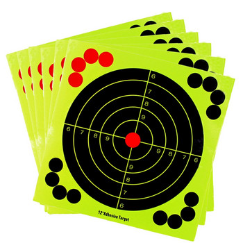 10 τμχ 12 ιντσών χαρτί προπόνησης στόχου Tactical Paintball φθορισμού αυτοκόλλητο για σκοποβολή Κυνήγι στόχου papr Paitball