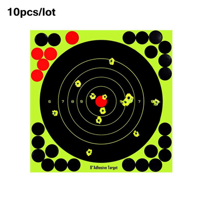 10 tk 12-tolline treeningpaber taktikaline paintballi fluorestsentskleebis laskmiseks jahimärgipaber Paitball