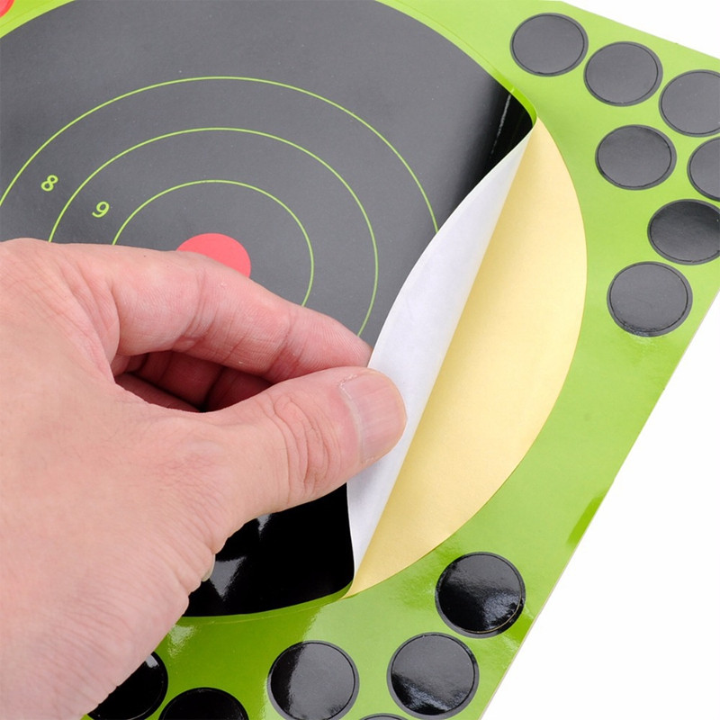 10 tk 12-tolline treeningpaber taktikaline paintballi fluorestsentskleebis laskmiseks jahimärgipaber Paitball