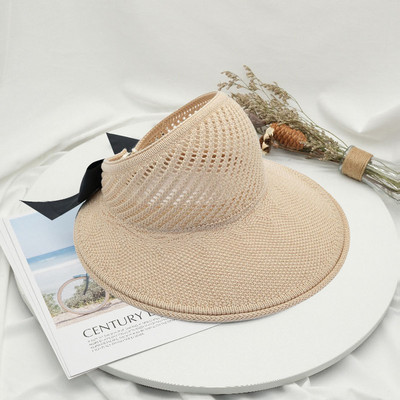 Naiste suvine suur laia äärega õlgkübar Naine UV-kaitsega hobusesaba, ranna päikesekübarad, õõnsad ülaosaga kokkupandavad lintkiud, naiste Panama müts