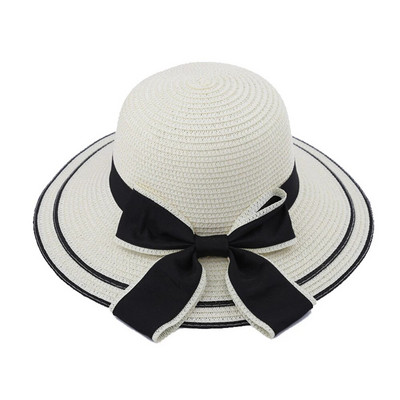 Pavasara un vasaras austa salmu cepure sieviešu daudzpusīga pludmales liela mala priekšgala saules aizsargcepure Noble stila saules aizsargcepure