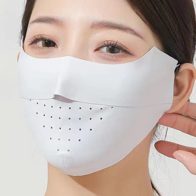 Ice Silk Face Mask Uv Sun Protection Καλοκαιρινή ρυθμιζόμενη αναπνεύσιμη ανδρική γυναικεία αθλητική μάσκα για τρέξιμο σε εξωτερικούς χώρους