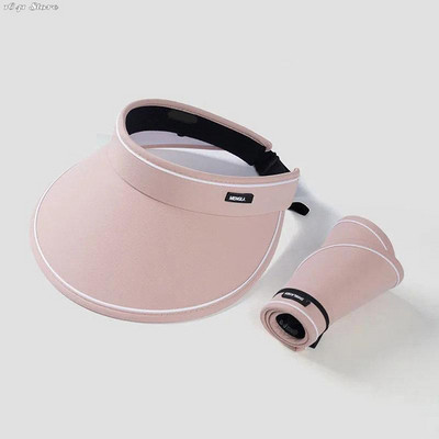 1 tk suvised hingavad päikesekübarad naistele Reguleeritav UV-kaitsega visiir välisspordi moe päikesekaitsekork päikesesirm