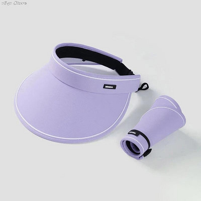 1 tk suvised hingavad päikesekübarad naistele Reguleeritav UV-kaitsega visiir välisspordi moe päikesekaitsekork päikesesirm