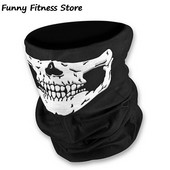 3D Koponya Nyomtatás Kerékpáros maszk Gaiter Balaclava Szabadtéri Túrázás Kemping Horgász Száj Takaró Fejfedők Kerékpár Sport Varázs Sál Menő