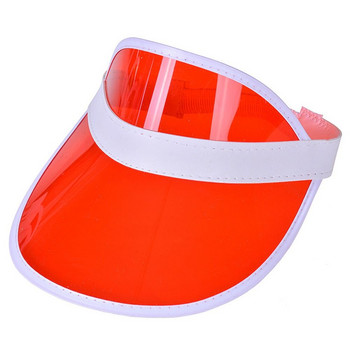 Лятна анти-UV дамска мъжка бейзболна шапка прозрачна празна горна част пластмасова PVC сенник шапка велосипедна слънцезащитна шапка спортни аксесоари