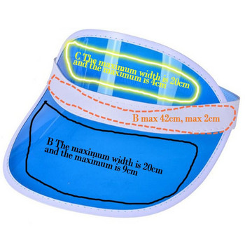 Лятна анти-UV дамска мъжка бейзболна шапка прозрачна празна горна част пластмасова PVC сенник шапка велосипедна слънцезащитна шапка спортни аксесоари