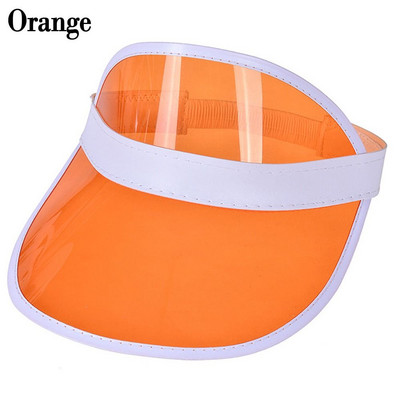 Vasaras anti-UV sieviešu vīriešu beisbola cepure caurspīdīga tukša augšdaļa no plastmasas PVC saulessarga cepure velosipēda saules cepure sporta aksesuāri