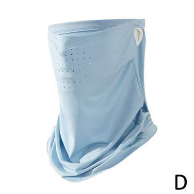 Unisex näosall hingav jääsiidist UV päikesekaitsemask, pehme reguleeritav ultraviolettvastane õhuke suvisteks õuetegevusteks