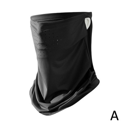 Unisex näosall hingav jääsiidist UV päikesekaitsemask, pehme reguleeritav ultraviolettvastane õhuke suvisteks õuetegevusteks