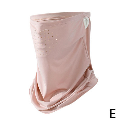 Unisex näosall hingav jääsiidist UV päikesekaitsemask, pehme reguleeritav ultraviolettvastane õhuke suvisteks õuetegevusteks