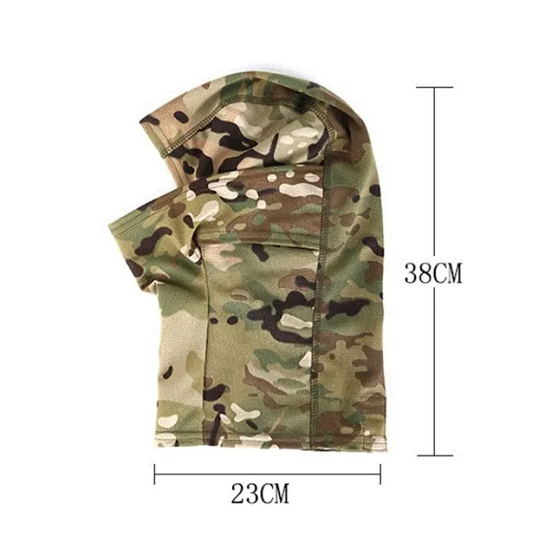 Εξωτερική προσωπίδα Στρατιωτική κουκούλα ποδηλασίας Αντιανεμική μάσκα για όλο το πρόσωπο Κυνήγι Πεζοπορίας Στρατός Ζεστό κασκόλ Καμουφλάζ Balaclava