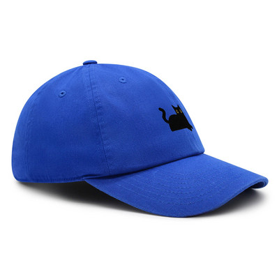 Μαύρη γάτα Κέντημα Dad Hat Cat Mom Premium Baseball Καπέλο Βαμβακερό Ρυθμιζόμενο Καπέλο Trucker