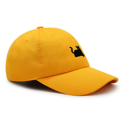 Μαύρη γάτα Κέντημα Dad Hat Cat Mom Premium Baseball Καπέλο Βαμβακερό Ρυθμιζόμενο Καπέλο Trucker