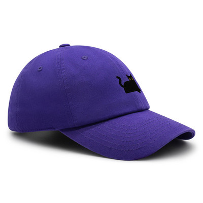 Μαύρη γάτα Κέντημα Dad Hat Cat Mom Premium Baseball Καπέλο Βαμβακερό Ρυθμιζόμενο Καπέλο Trucker
