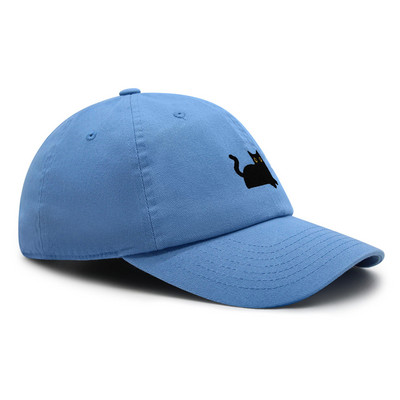 Μαύρη γάτα Κέντημα Dad Hat Cat Mom Premium Baseball Καπέλο Βαμβακερό Ρυθμιζόμενο Καπέλο Trucker
