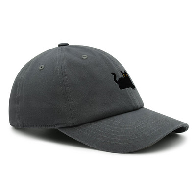 Μαύρη γάτα Κέντημα Dad Hat Cat Mom Premium Baseball Καπέλο Βαμβακερό Ρυθμιζόμενο Καπέλο Trucker