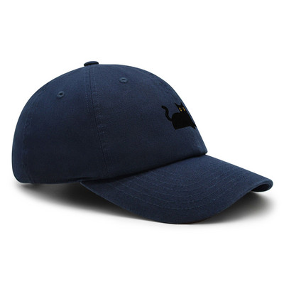 Μαύρη γάτα Κέντημα Dad Hat Cat Mom Premium Baseball Καπέλο Βαμβακερό Ρυθμιζόμενο Καπέλο Trucker