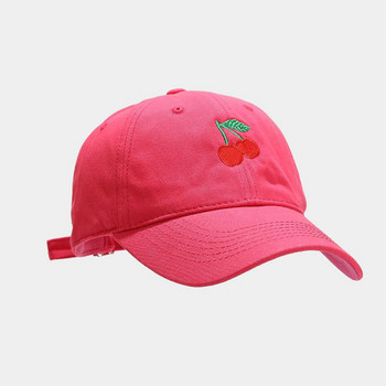 Βαμβακερό κέντημα φρούτων κεράσι κασκέτα καπέλο μπέιζμπολ Ρυθμιζόμενο καπέλο snapback για άνδρες και γυναίκες 37