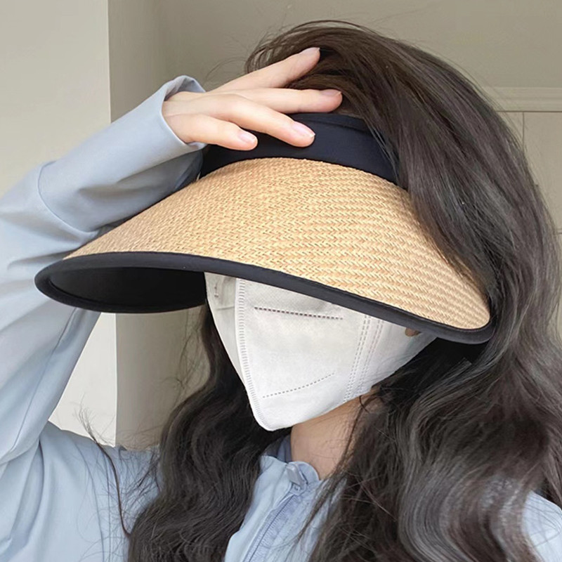 Naiste suvisemütsid päikesekübarad laia suure äärega rannamütsid Ranna UV kaitse mütsid Raffia müts büyük şapka daszek uv