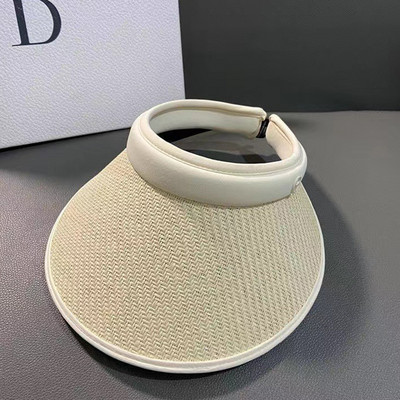 1kom novih ženskih ljetnih šešira sa šilterima Šešir od sunca Široki i veliki obodi Šeširi za plažu Kape za plažu s UV zaštitom Šešir od rafije