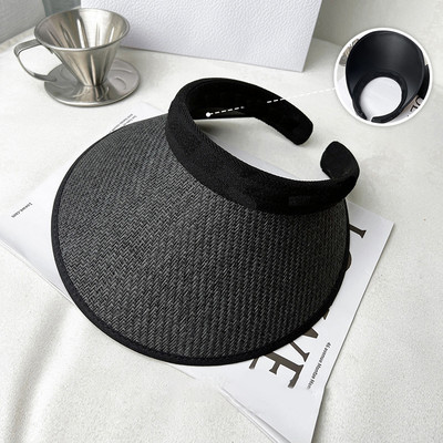 1kom novih ženskih ljetnih šešira sa šilterima Šešir od sunca Široki i veliki obodi Šeširi za plažu Kape za plažu s UV zaštitom Šešir od rafije