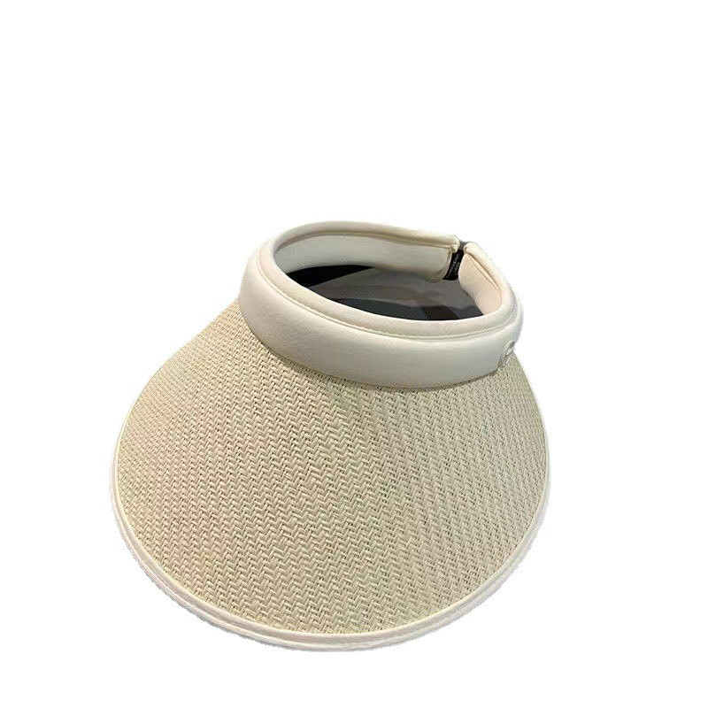 1kom novih ženskih ljetnih šešira sa šilterima Šešir od sunca Široki i veliki obodi Šeširi za plažu Kape za plažu s UV zaštitom Šešir od rafije