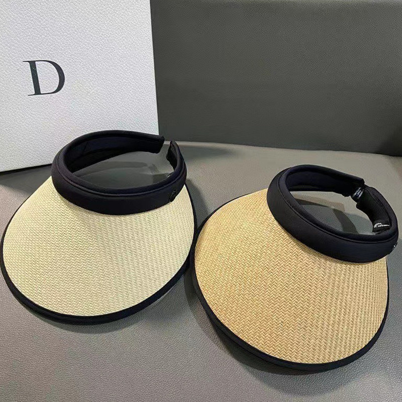 1kom novih ženskih ljetnih šešira sa šilterima Šešir od sunca Široki i veliki obodi Šeširi za plažu Kape za plažu s UV zaštitom Šešir od rafije