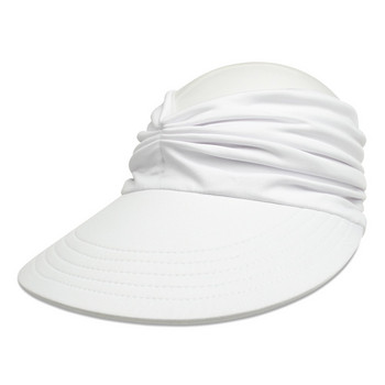 Сгъваема гъвкава анти-UV слънцезащита, голяма широка периферия, лятна шапка с козирка, шапка за жени, плажна шапка, куха цилиндър