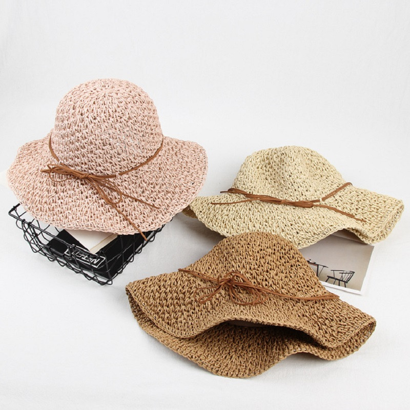 Panama müts Lihtne kokkupandav laia äärega diskett tüdrukutele õlgkübar päikesekübar Ranna naiste suvemüts UV-kaitsega reisimüts Naiste müts 2020