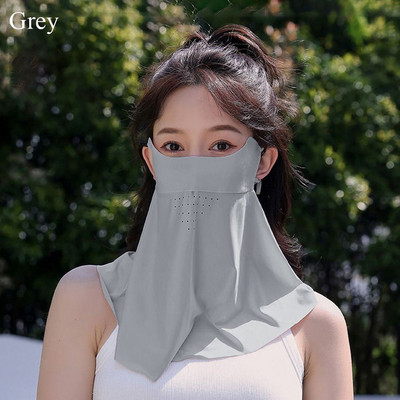 Päikesekaitse Sall Kael Silmade täiskaitsemask Naiste ühevärviline avanev hingav näomask õues jalgrattasõiduks