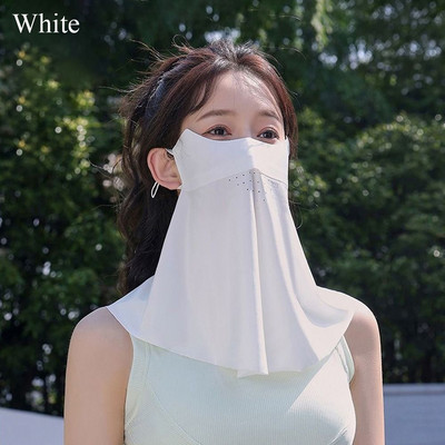 Päikesekaitse Sall Kael Silmade täiskaitsemask Naiste ühevärviline avanev hingav näomask õues jalgrattasõiduks