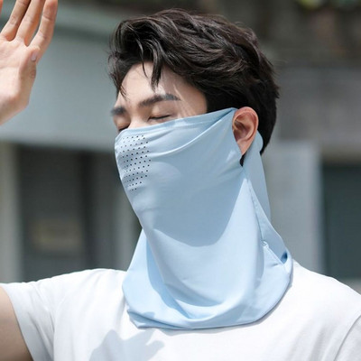 Päikesekaitse Sall Kael Silmade täiskaitsemask Naiste ühevärviline avanev hingav näomask õues jalgrattasõiduks