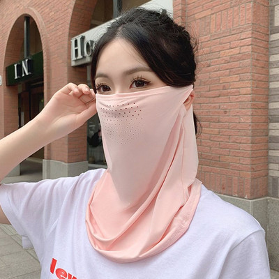 Päikesekaitse Sall Kael Silmade täiskaitsemask Naiste ühevärviline avanev hingav näomask õues jalgrattasõiduks