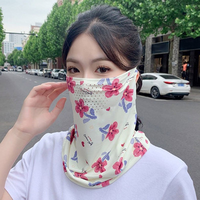 Päikesekaitse Sall Kael Silmade täiskaitsemask Naiste ühevärviline avanev hingav näomask õues jalgrattasõiduks