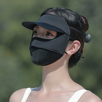 Бързосъхнеща слънцезащитна маска, дишаща, устойчива на ултравиолетови лъчи, 3D покривало за лице, шал, слънцезащита, висяща ухо, велосипедна маска за лице, външна