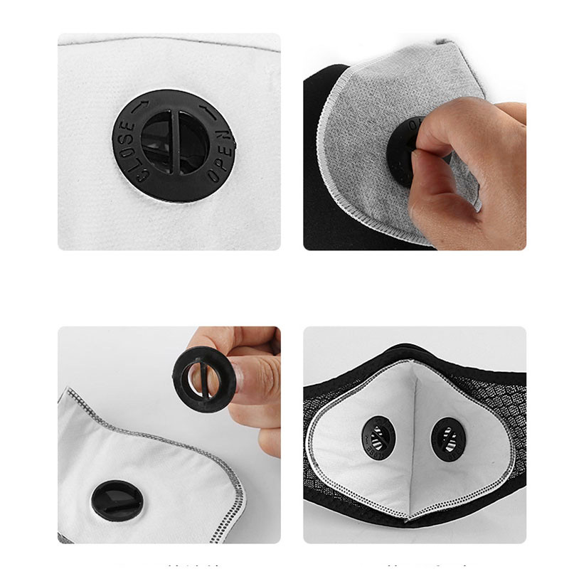 Biciklistička maska za lice Filter PM2.5 Anti-fog Prozračna, otporna na prašinu Respirator za bicikle Sportska zaštita Maska za prašinu Anti-kapljice