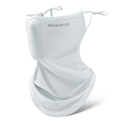 ROCKBROS Summer Ice Silk Cool Mask Šalle Saules UV aizsardzība Ātri žūstošs Velosipēda Bandana Velosipēda Motocikla Riteņbraukšanas sejas maskas vāciņš
