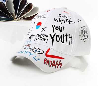 Doodle Βαμβακερό καπέλο μπέιζμπολ Ρυθμιζόμενο καπέλο μπέιζμπολ Hiphop καπέλο καπέλο καπέλο με καμπύλη γείσο Καπέλο φορτηγού για άνδρες γυναίκες