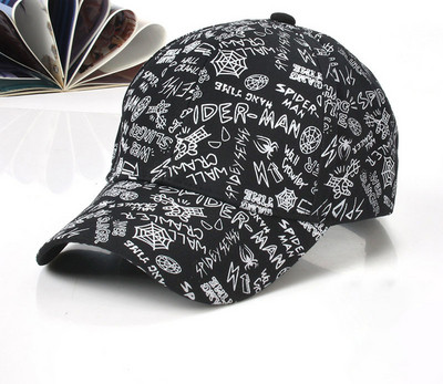 Doodle Βαμβακερό καπέλο μπέιζμπολ Ρυθμιζόμενο καπέλο μπέιζμπολ Hiphop καπέλο καπέλο καπέλο με καμπύλη γείσο Καπέλο φορτηγού για άνδρες γυναίκες