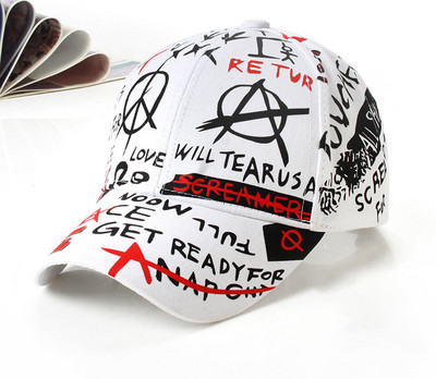 Doodle Βαμβακερό καπέλο μπέιζμπολ Ρυθμιζόμενο καπέλο μπέιζμπολ Hiphop καπέλο καπέλο καπέλο με καμπύλη γείσο Καπέλο φορτηγού για άνδρες γυναίκες