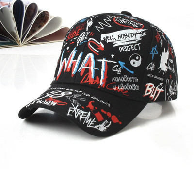 Doodle Βαμβακερό καπέλο μπέιζμπολ Ρυθμιζόμενο καπέλο μπέιζμπολ Hiphop καπέλο καπέλο καπέλο με καμπύλη γείσο Καπέλο φορτηγού για άνδρες γυναίκες