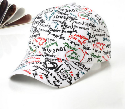 Doodle Βαμβακερό καπέλο μπέιζμπολ Ρυθμιζόμενο καπέλο μπέιζμπολ Hiphop καπέλο καπέλο καπέλο με καμπύλη γείσο Καπέλο φορτηγού για άνδρες γυναίκες