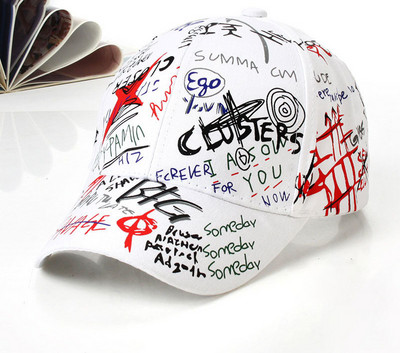 Doodle Βαμβακερό καπέλο μπέιζμπολ Ρυθμιζόμενο καπέλο μπέιζμπολ Hiphop καπέλο καπέλο καπέλο με καμπύλη γείσο Καπέλο φορτηγού για άνδρες γυναίκες