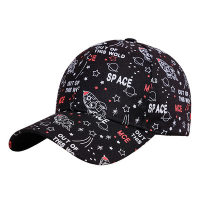 Doodle Βαμβακερό καπέλο μπέιζμπολ Ρυθμιζόμενο καπέλο μπέιζμπολ Hiphop καπέλο καπέλο καπέλο με καμπύλη γείσο Καπέλο φορτηγού για άνδρες γυναίκες