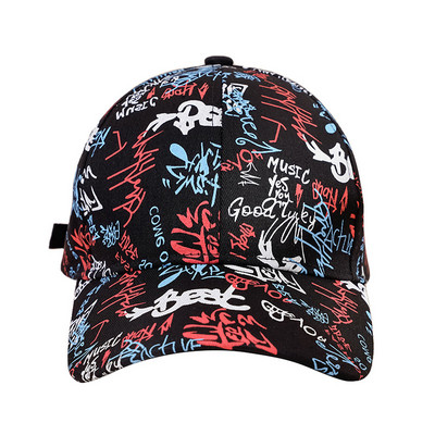 Doodle Βαμβακερό καπέλο μπέιζμπολ Ρυθμιζόμενο καπέλο μπέιζμπολ Hiphop καπέλο καπέλο καπέλο με καμπύλη γείσο Καπέλο φορτηγού για άνδρες γυναίκες